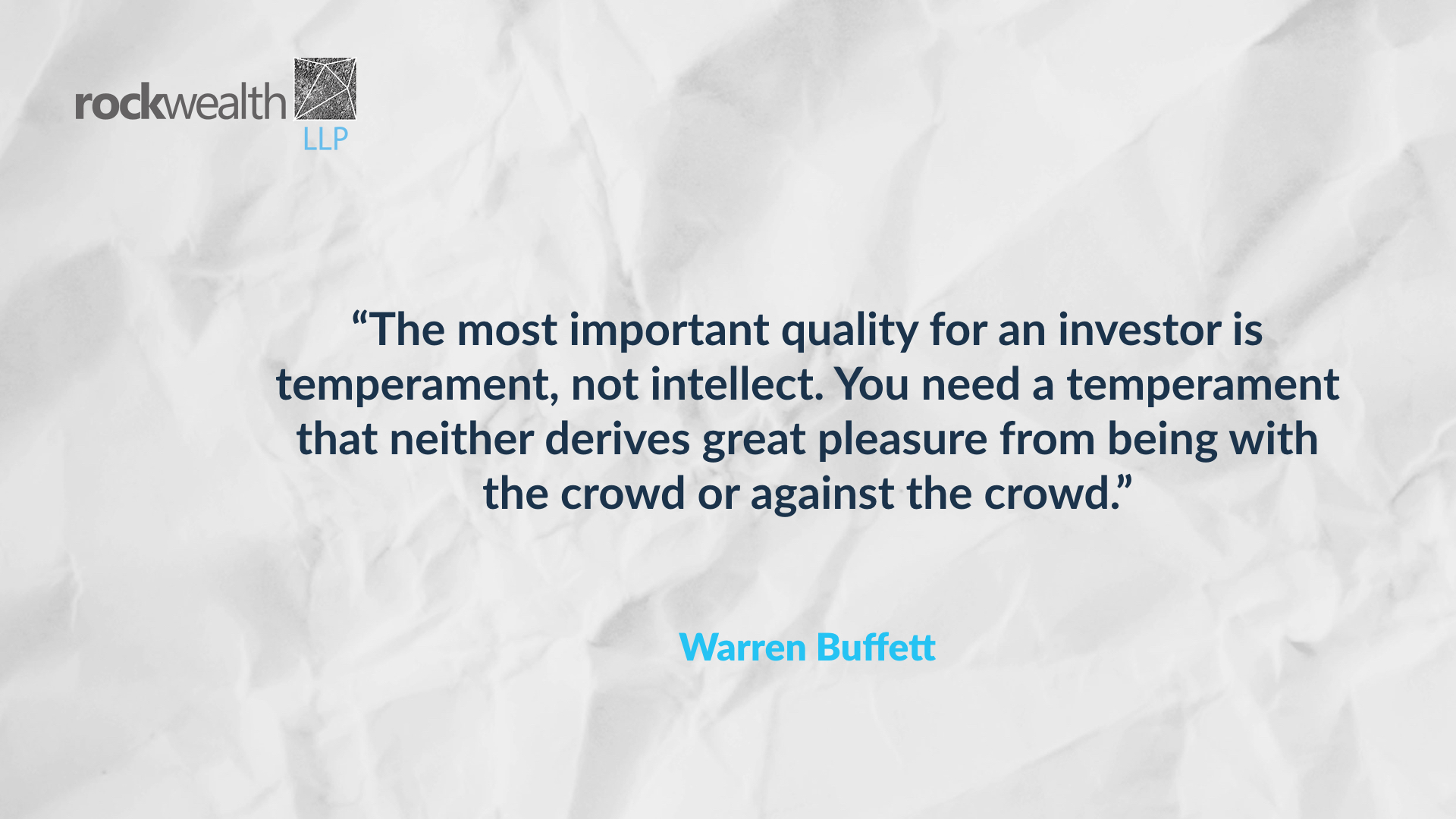 The wisdom of Warren Buffett